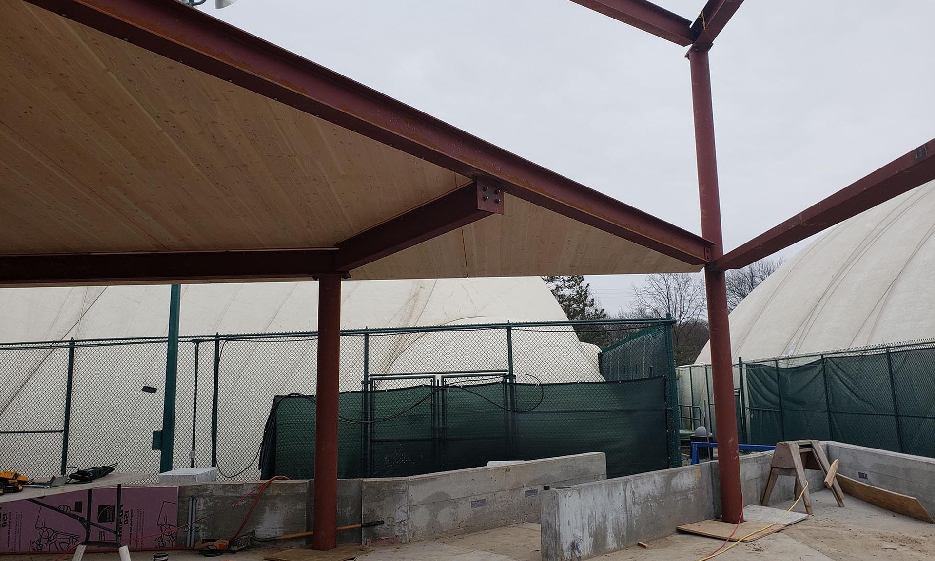 Tennis Pavilion construction